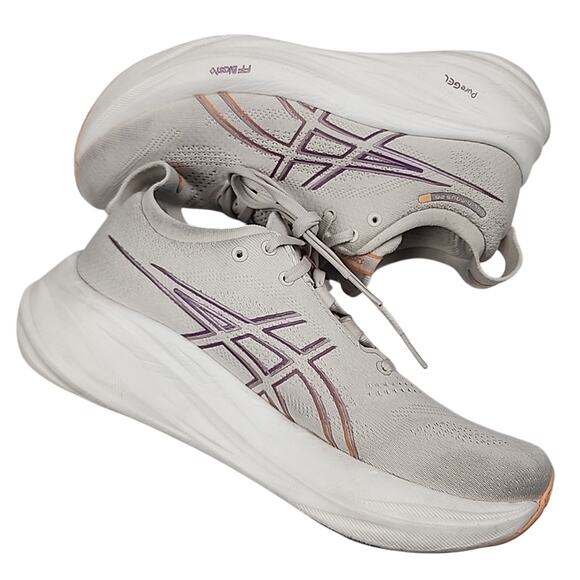 Asics Athletic Shoes in Gray and Purple - Picture 1 of 12
